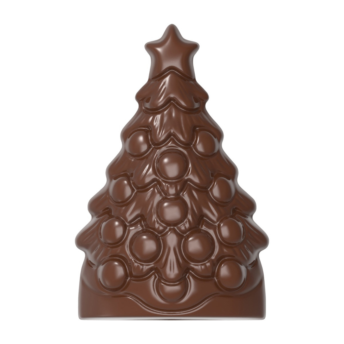 Chocolademal Chocolate World Kerstboom (4x) 90x59x24,5mm