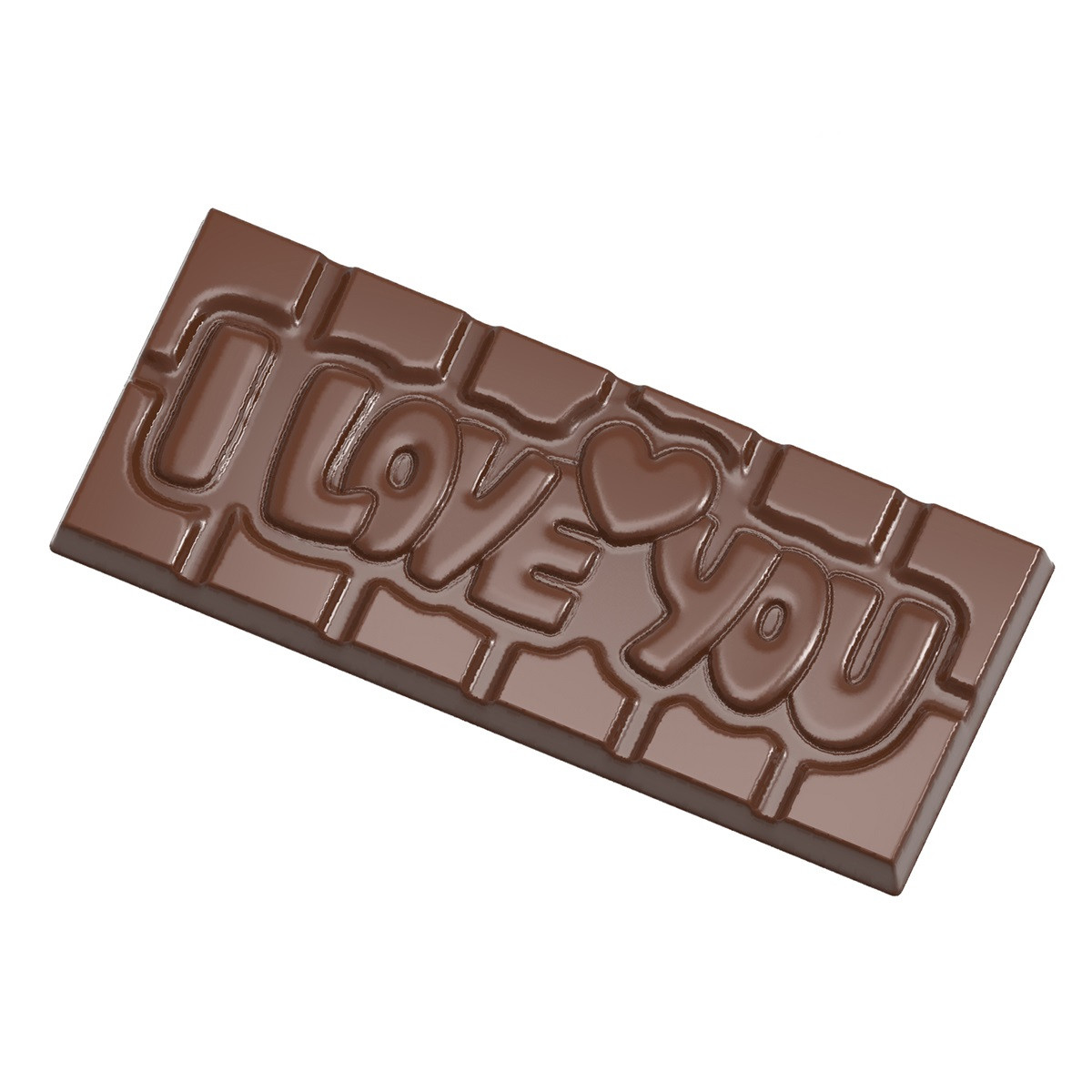 Chocolademal Chocolate World Tablet I Love You (4x) 118x50mm