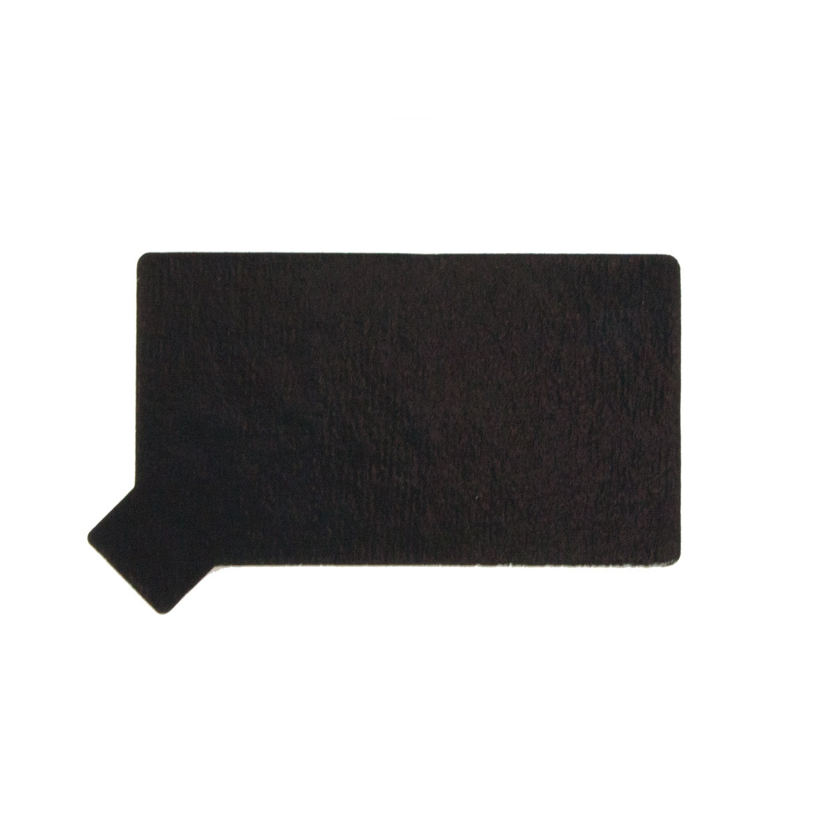 Taartkarton Groen/Zwart met lip 5,5x9 cm per stuk