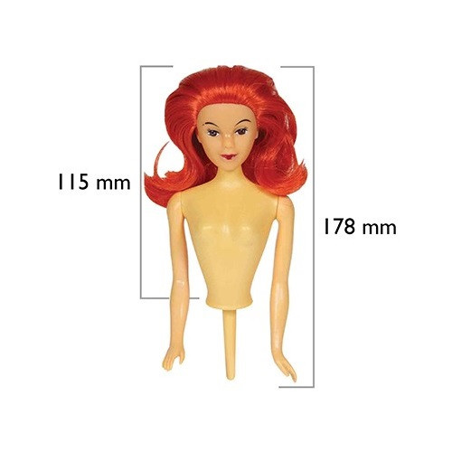 PME Barbie Doll Pick (Pin Popje) Rood haar