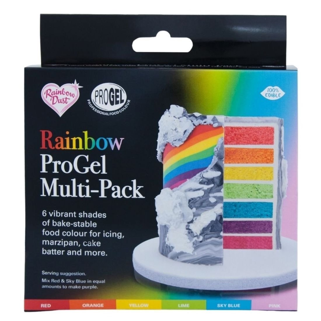 RD Kleurstof ProGel Rainbow Multipack Set/6