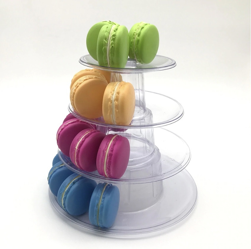 Macaron standaard plastic 4 delig