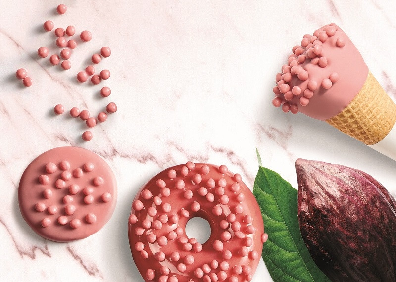 Callebaut Chocolade Crispy Pearls Ruby 800 gram