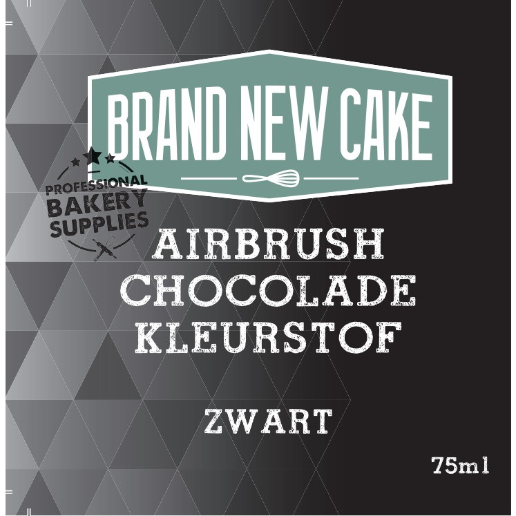 BrandNewCake Airbrush Choco Kleurstof Zwart 75ml